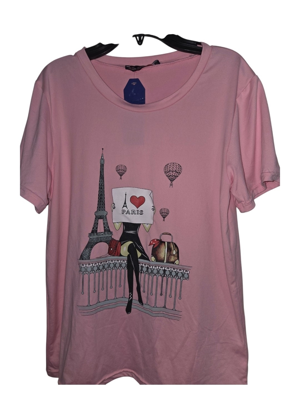 Womens I Love Paris Graphic Tee